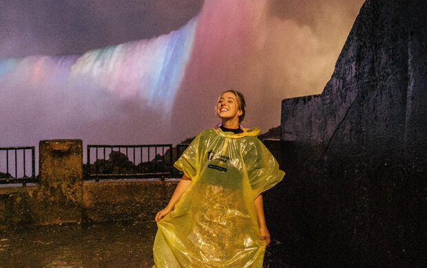 Night Lights at Journey Behind the Falls